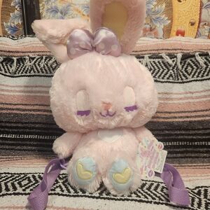 Sugar Cotton Candies plush PINK bunny backpack Toreba kawaii rave pastel goth
